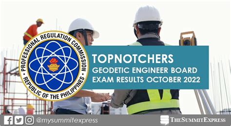 prc gele result|RESULT: October 2022 Geodetic Engineering Board Exam Top 1.